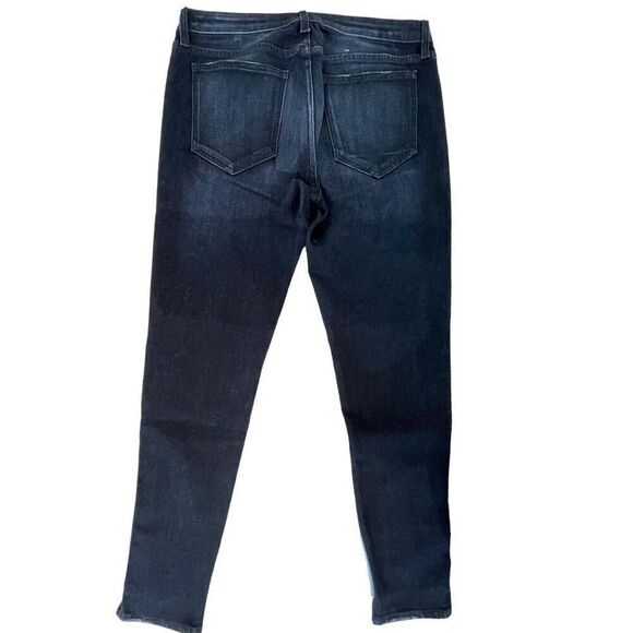 Sandrine Rose By Free People Dark Black Frayed Denim Jeans for Women NWT - Picture 11 of 16